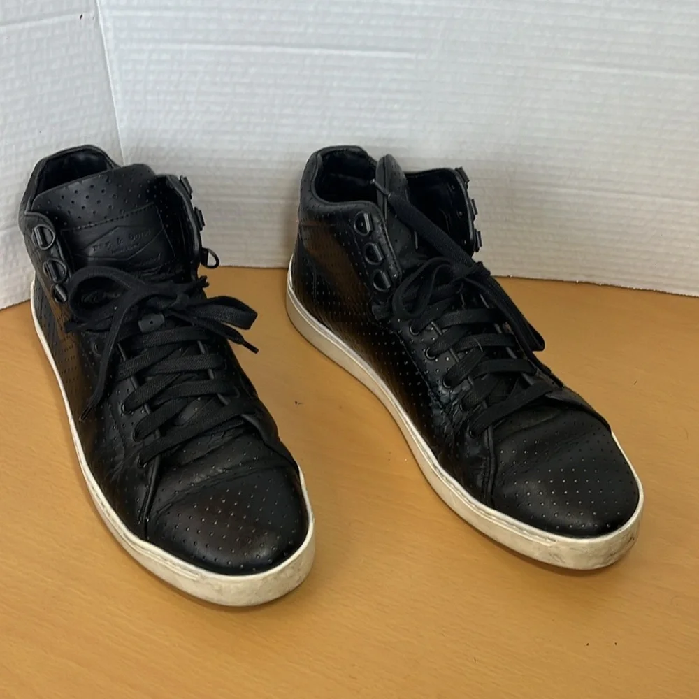 Rag & Bone Womens High Top Lace‎ Up Leather Sneakers Black Size 42-9